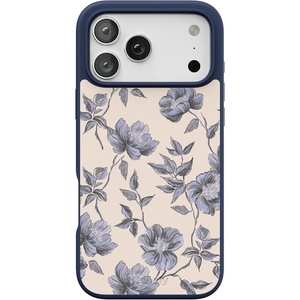 image:imageCasely iPhone 17 Pro Max Case  Citrus Stripes  Poolside Print  Align SoftTouch Flexible Bumper Case  Compatible with MagSafeInk  Iris  Vintage Floral