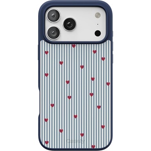 image:imageCasely iPhone 17 Pro Max Case  Citrus Stripes  Poolside Print  Align SoftTouch Flexible Bumper Case  Compatible with MagSafeLove Lines  Blue Stripes