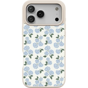 image:imageCasely iPhone 17 Pro Max Case  Citrus Stripes  Poolside Print  Align SoftTouch Flexible Bumper Case  Compatible with MagSafeNantucket Cottage  Blue Hydrangea