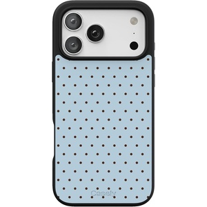 image:imageCasely iPhone 17 Pro Max Case  Citrus Stripes  Poolside Print  Align SoftTouch Flexible Bumper Case  Compatible with MagSafeOn the Dot  Blue Polka Dot