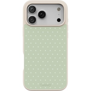 image:imageCasely iPhone 17 Pro Max Case  Citrus Stripes  Poolside Print  Align SoftTouch Flexible Bumper Case  Compatible with MagSafeOn the Dot  Green Polka Dot