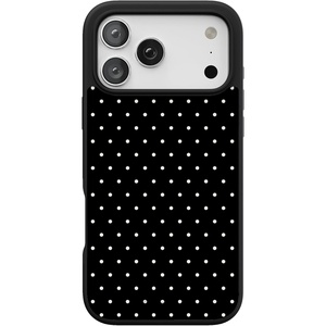 image:imageCasely iPhone 17 Pro Max Case  Citrus Stripes  Poolside Print  Align SoftTouch Flexible Bumper Case  Compatible with MagSafeOn the Dot  White Polka Dot