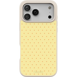 image:imageCasely iPhone 17 Pro Max Case  Citrus Stripes  Poolside Print  Align SoftTouch Flexible Bumper Case  Compatible with MagSafeOn the Dot  Yellow Polka Dot
