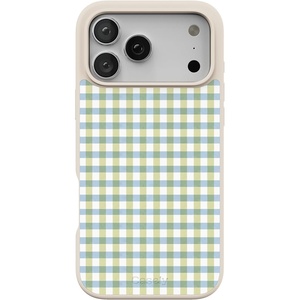 image:imageCasely iPhone 17 Pro Max Case  Citrus Stripes  Poolside Print  Align SoftTouch Flexible Bumper Case  Compatible with MagSafePastel Picnic  Blue  Green Gingham