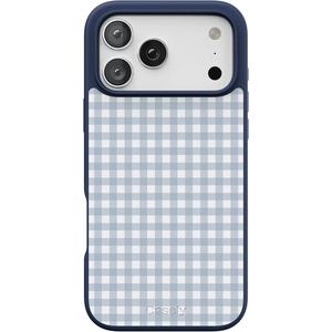image:imageCasely iPhone 17 Pro Max Case  Citrus Stripes  Poolside Print  Align SoftTouch Flexible Bumper Case  Compatible with MagSafePastel Picnic  Blue Gingham