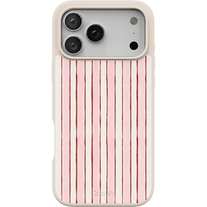 image:imageCasely iPhone 17 Pro Max Case  Citrus Stripes  Poolside Print  Align SoftTouch Flexible Bumper Case  Compatible with MagSafePretty in Pastel  Blush Stripes