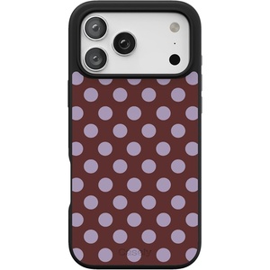 image:imageCasely iPhone 17 Pro Max Case  Citrus Stripes  Poolside Print  Align SoftTouch Flexible Bumper Case  Compatible with MagSafeSpotted in SoHo  Burgundy Polka Dot