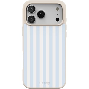 image:imageCasely iPhone 17 Pro Max Case  Citrus Stripes  Poolside Print  Align SoftTouch Flexible Bumper Case  Compatible with MagSafeSunday Best  Blue Stripes