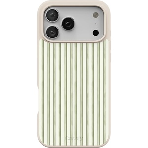 image:imageCasely iPhone 17 Pro Max Case  Citrus Stripes  Poolside Print  Align SoftTouch Flexible Bumper Case  Compatible with MagSafeThe Boyfriend Collection  Linen Stripe