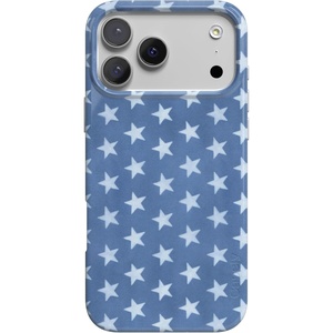 image:imageCasely iPhone 17 Pro Max Case  Marina Lines  Tiny Pinstripe  Compatible with MagSafe  Classic Ultra Thin DesignCoastal Blues  Denim Stars