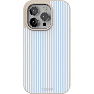 image:imageCasely iPhone 17 Pro Max Case  Seaside Stitch  Vintage Roses  Align SoftTouch Flexible Bumper Case  Compatible with MagSafeMarina Lines  Tiny Pinstripe