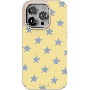image:imageCasely iPhone 17 Pro Max Case  Seaside Stitch  Vintage Roses  Align SoftTouch Flexible Bumper Case  Compatible with MagSafeShine Bright  Butter Yellow Stars