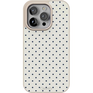 image:imageCasely iPhone 17 Pro Max Case  Seaside Stitch  Vintage Roses  Align SoftTouch Flexible Bumper Case  Compatible with MagSafeTiny Stars  Blue  White